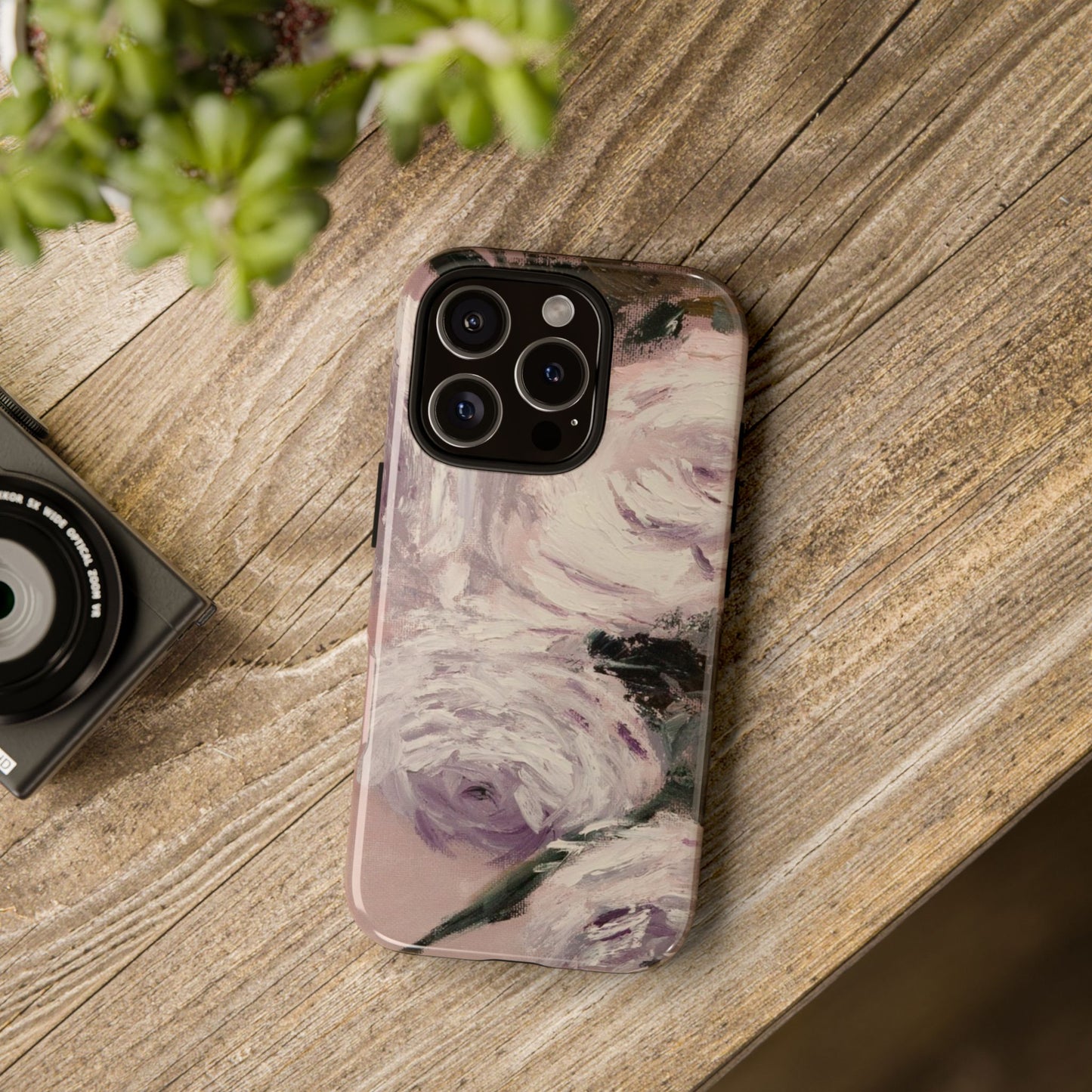 Creamy Rose Bouquet Phone Case – Original Floral Art by Alina Madan