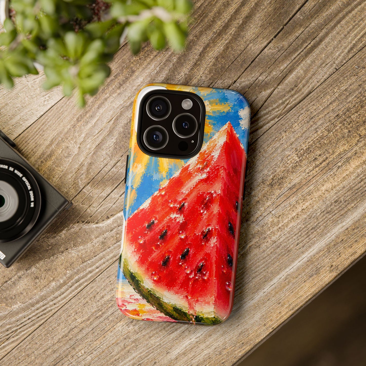 Summer Watermelon Splash Phone Case | Designed by Alina Madan Art