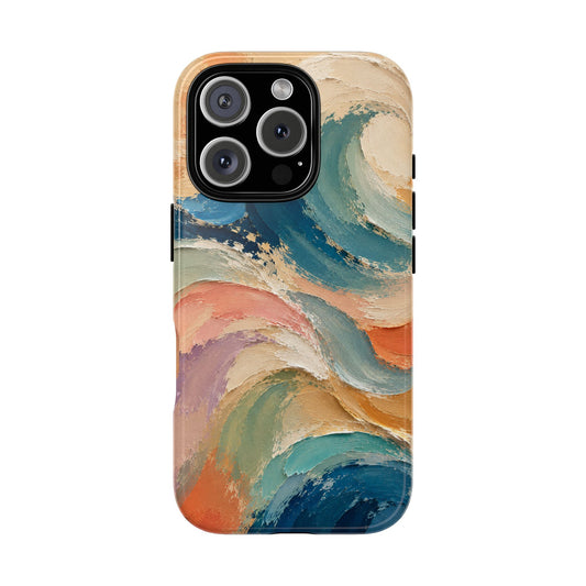 Coastal Abstract Waves Phone Case – Designed by Alina Madan Art