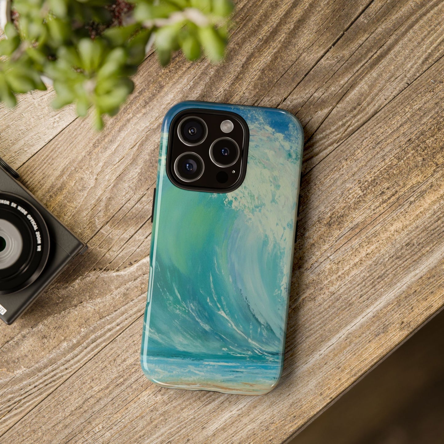 Ocean Wave Phone Case – Coastal Original Painting by Alina Madan Art