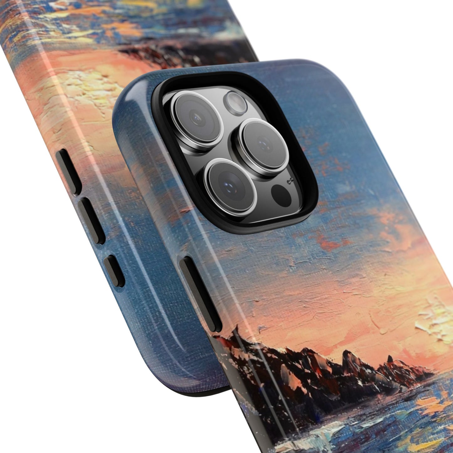 Coastal Sunset Waves Phone Case – Original Painting by Alina Madan Art