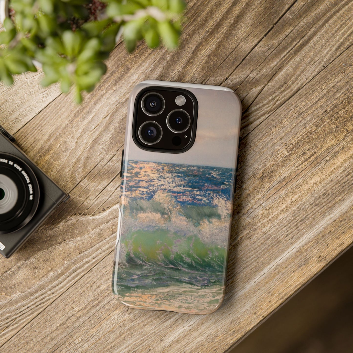 Ocean Waves Phone Case | Original Coastal Wave Art by Alina Madan Art