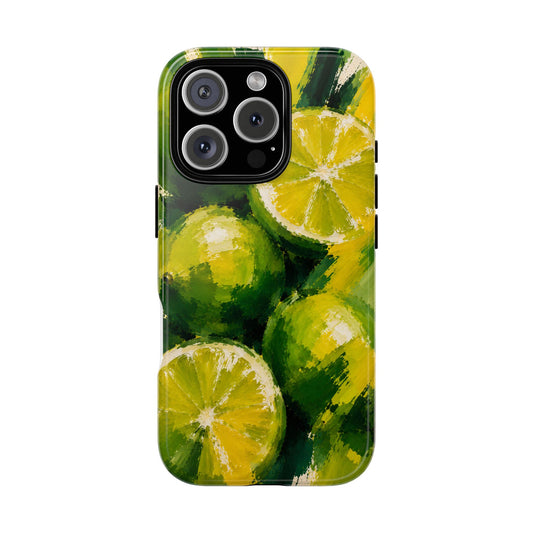 Citrus Lime Burst Phone Case } Designed by Alina Madan Art