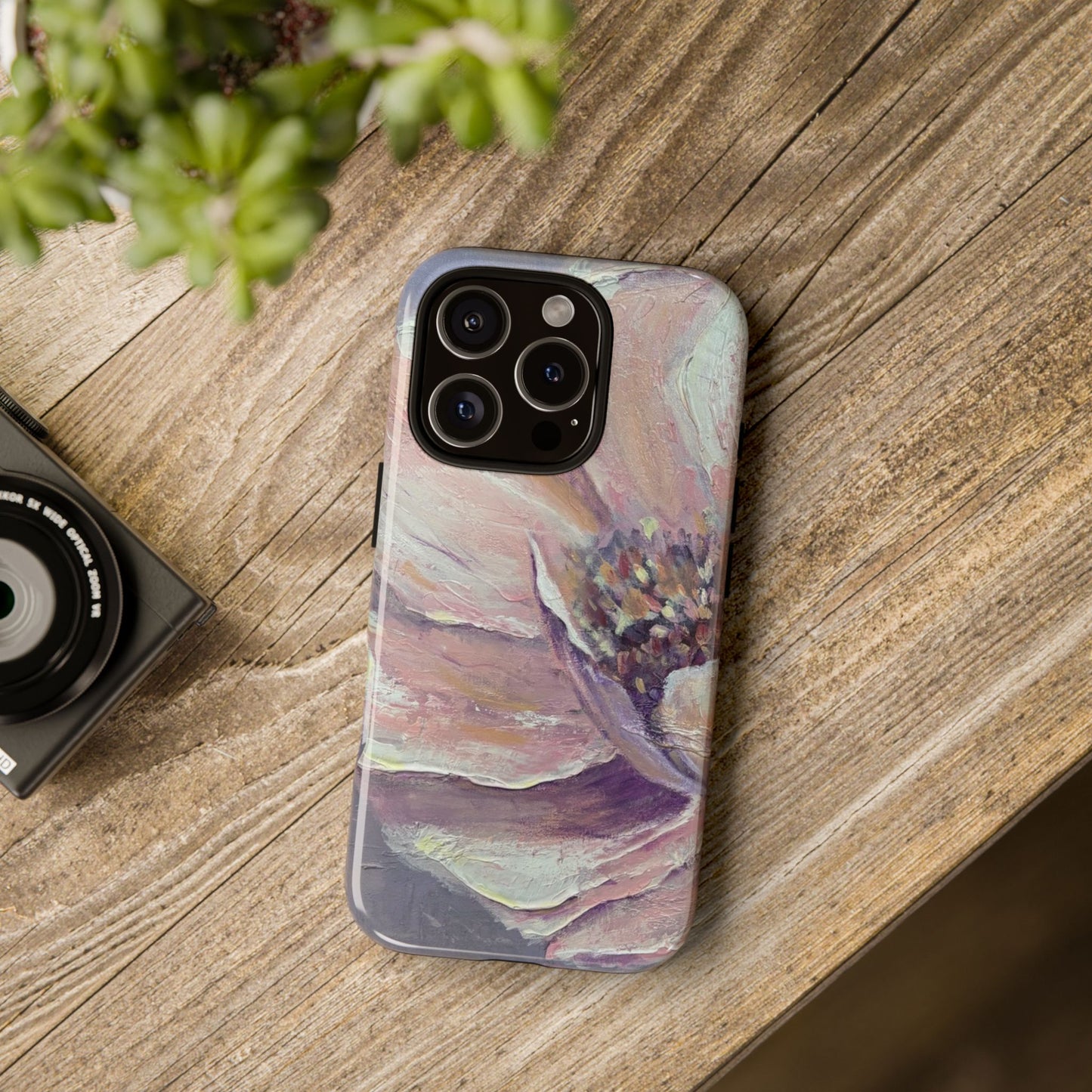 Blush Peony Bloom Phone Case – Original Painting by Alina Madan Art