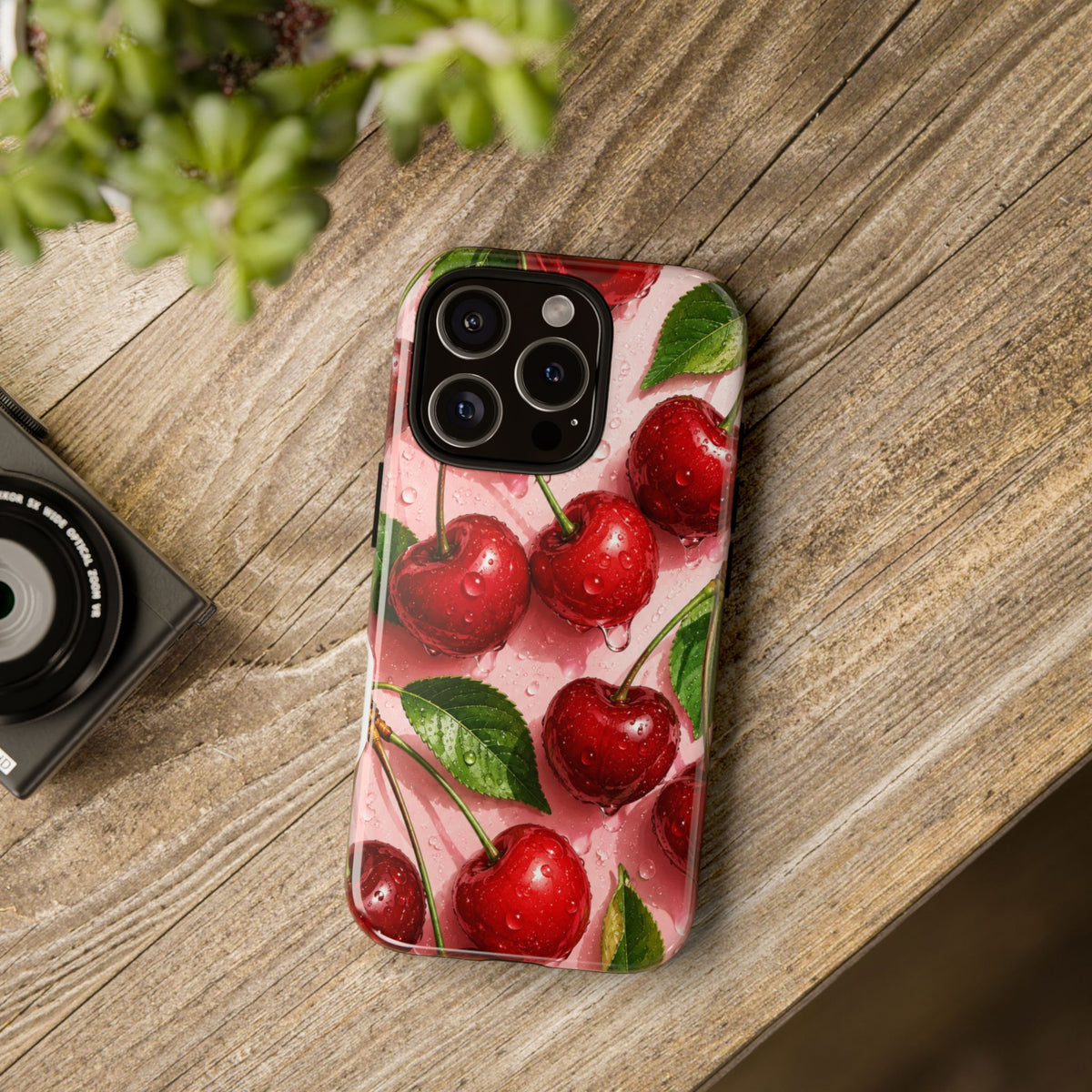 Cherry Bliss Phone Case | Designed by Alina Madan Art