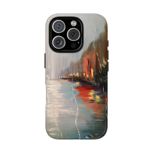 Rainy City Lights Phone Case – Designed by Alina Madan Art