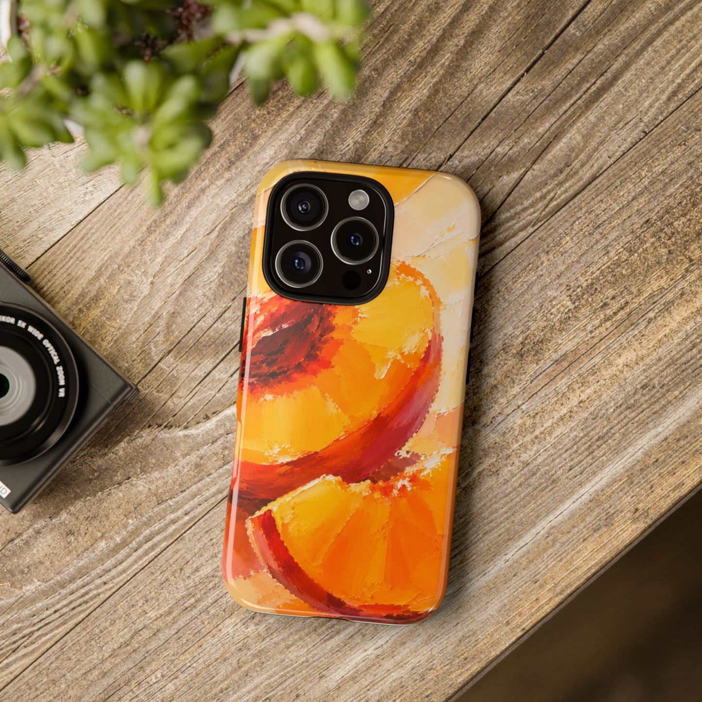 Sunlit Peach Phone Case | Designed by Alina Madan Art