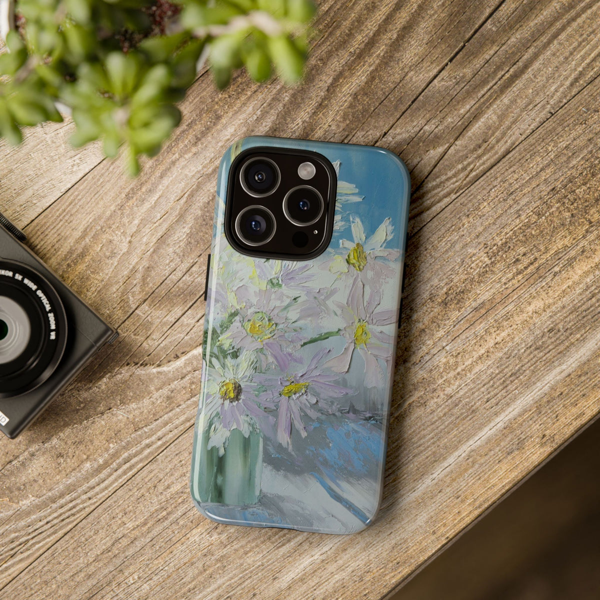 Pastel Daisy Sky Phone Case – Original Painting by Alina Madan Art