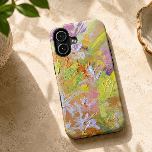 Abstract Pastel Oil Paint Texture Phone Case | Floral Impasto Art Original Art by Alina Madan Art
