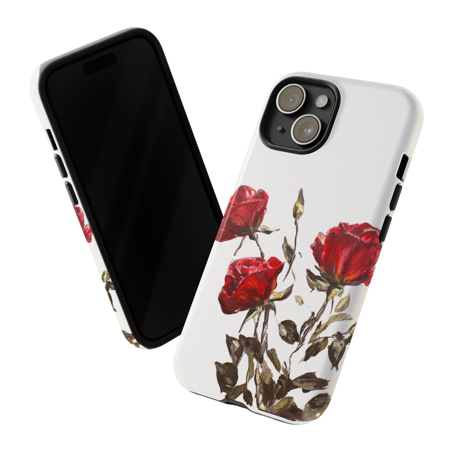 Blooming Red Roses Phone Case | Feminine Floral iPhone Case