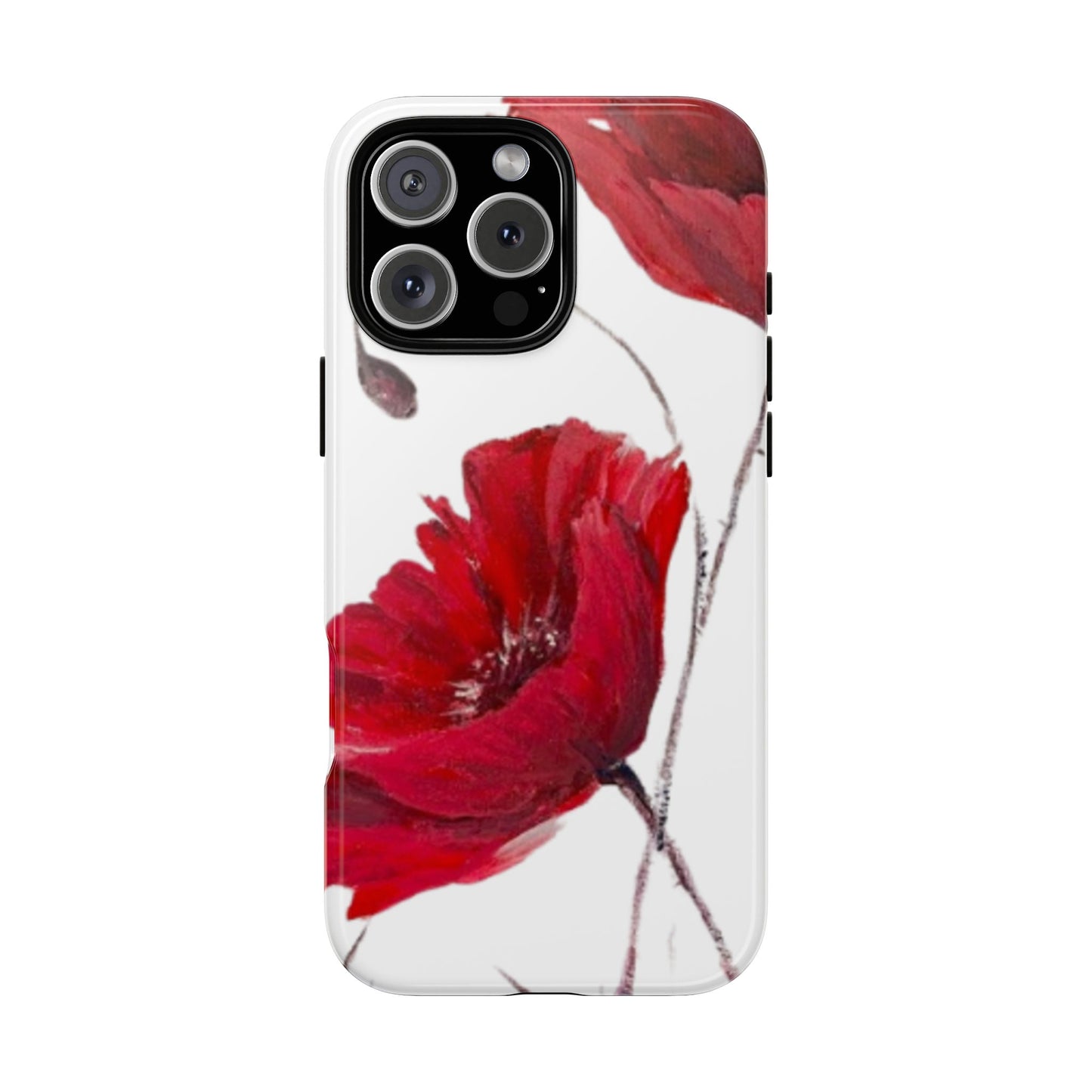 Poppy Flower Phone Case | Bold Red Floral Cover