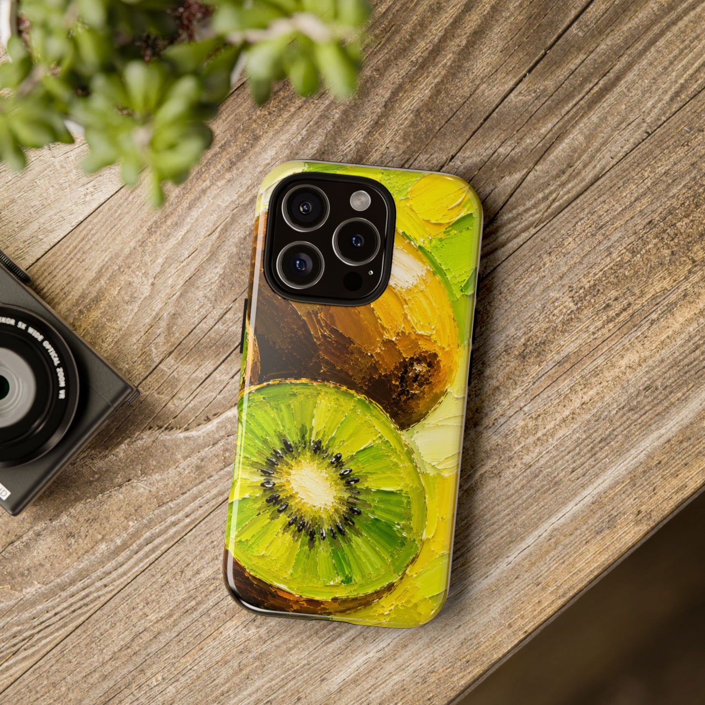 Kiwi Glow Phone Case – Designed by Alina Madan Art