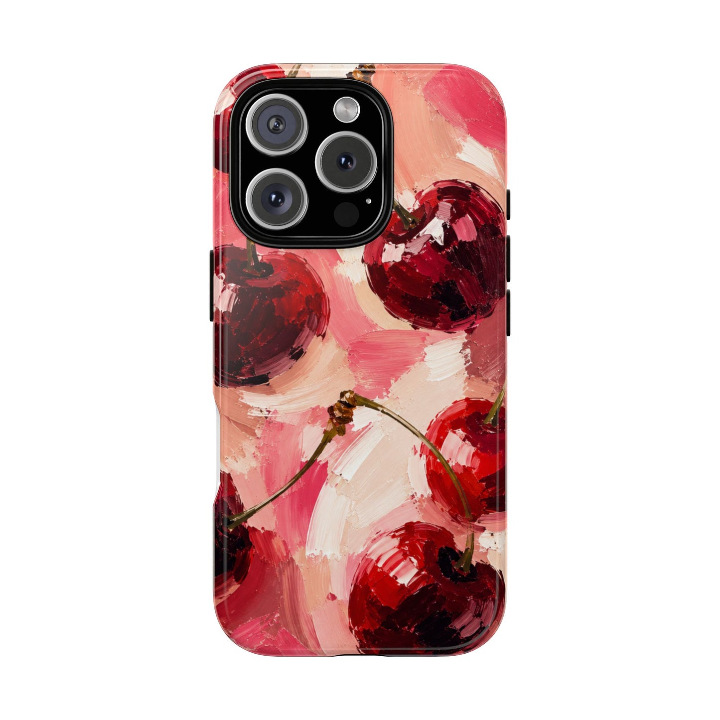 Painterly Cherry Phone Case | Designed by Alina Madan Art