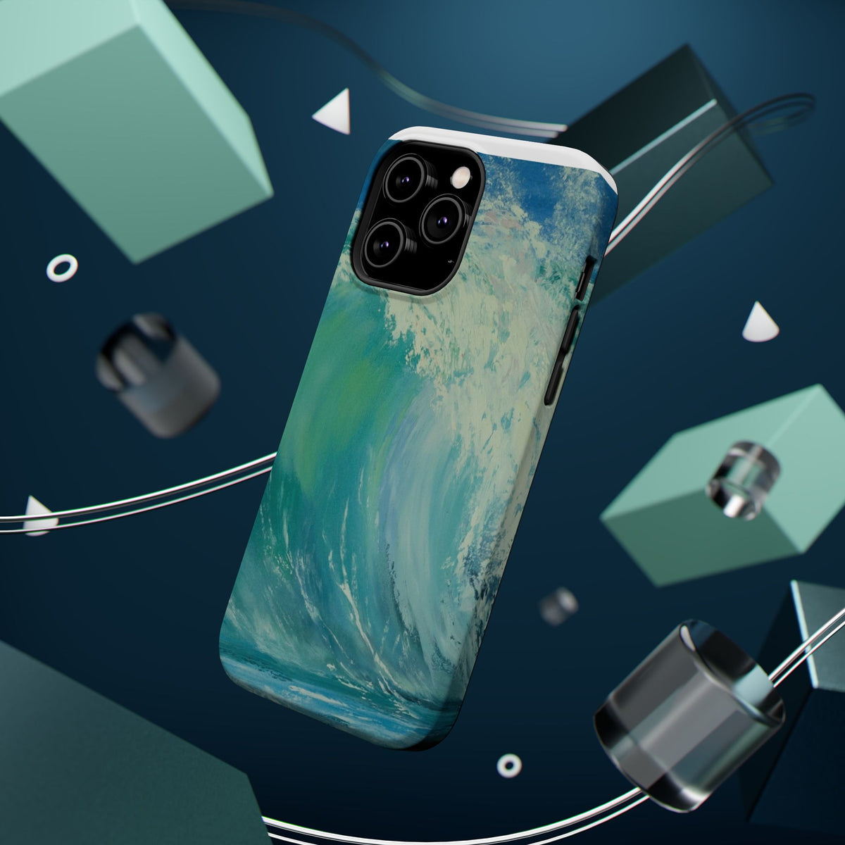 Ocean Wave Phone Case – Coastal Original Painting by Alina Madan Art