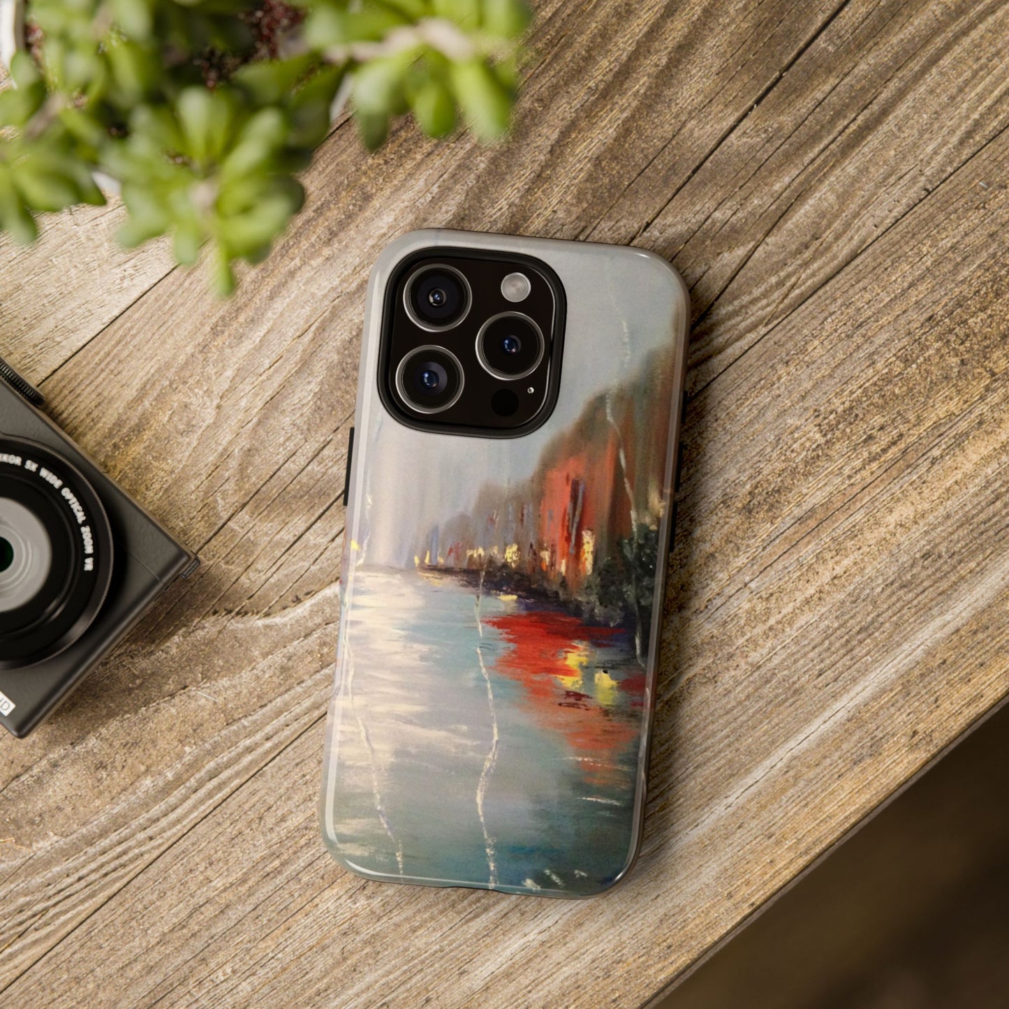 Rainy City Lights Phone Case – Designed by Alina Madan Art
