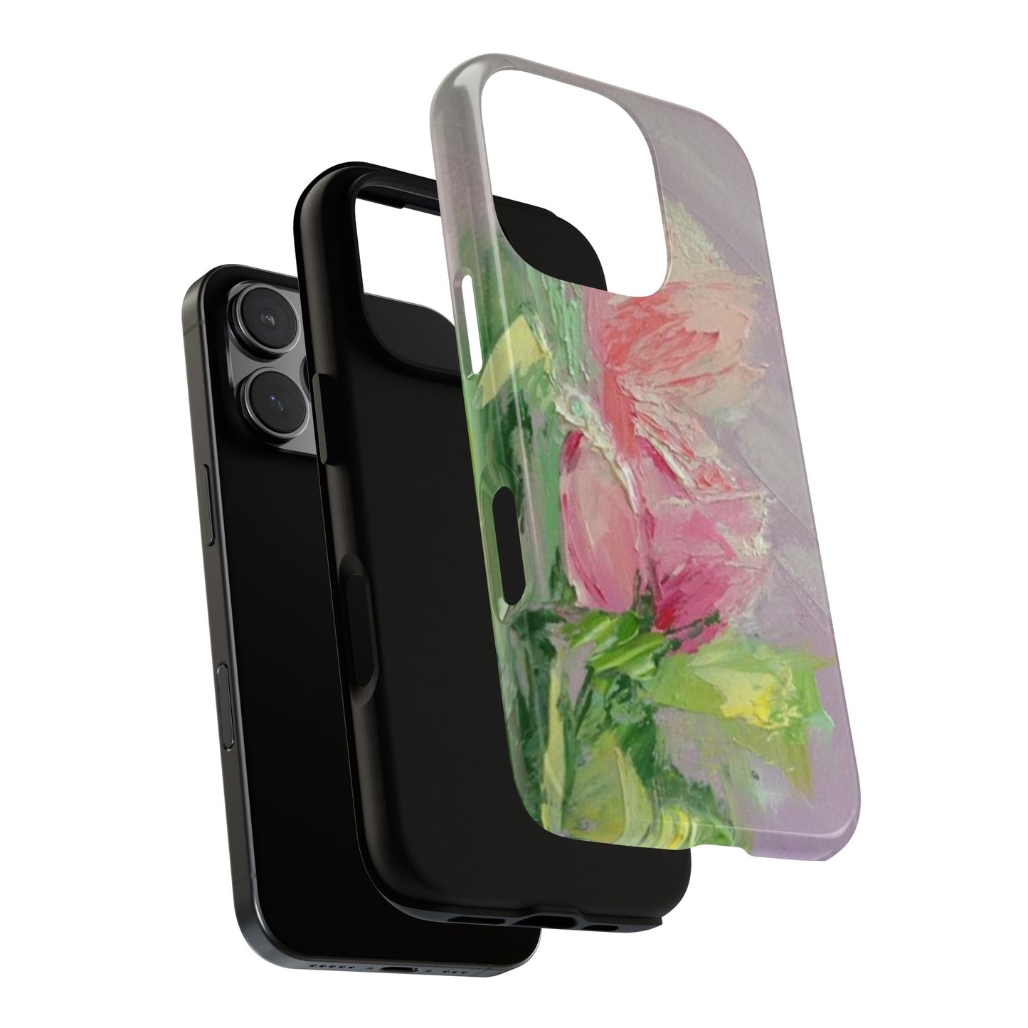 Soft Pink Tulip Phone Case – Original Floral Art by Alina Madan