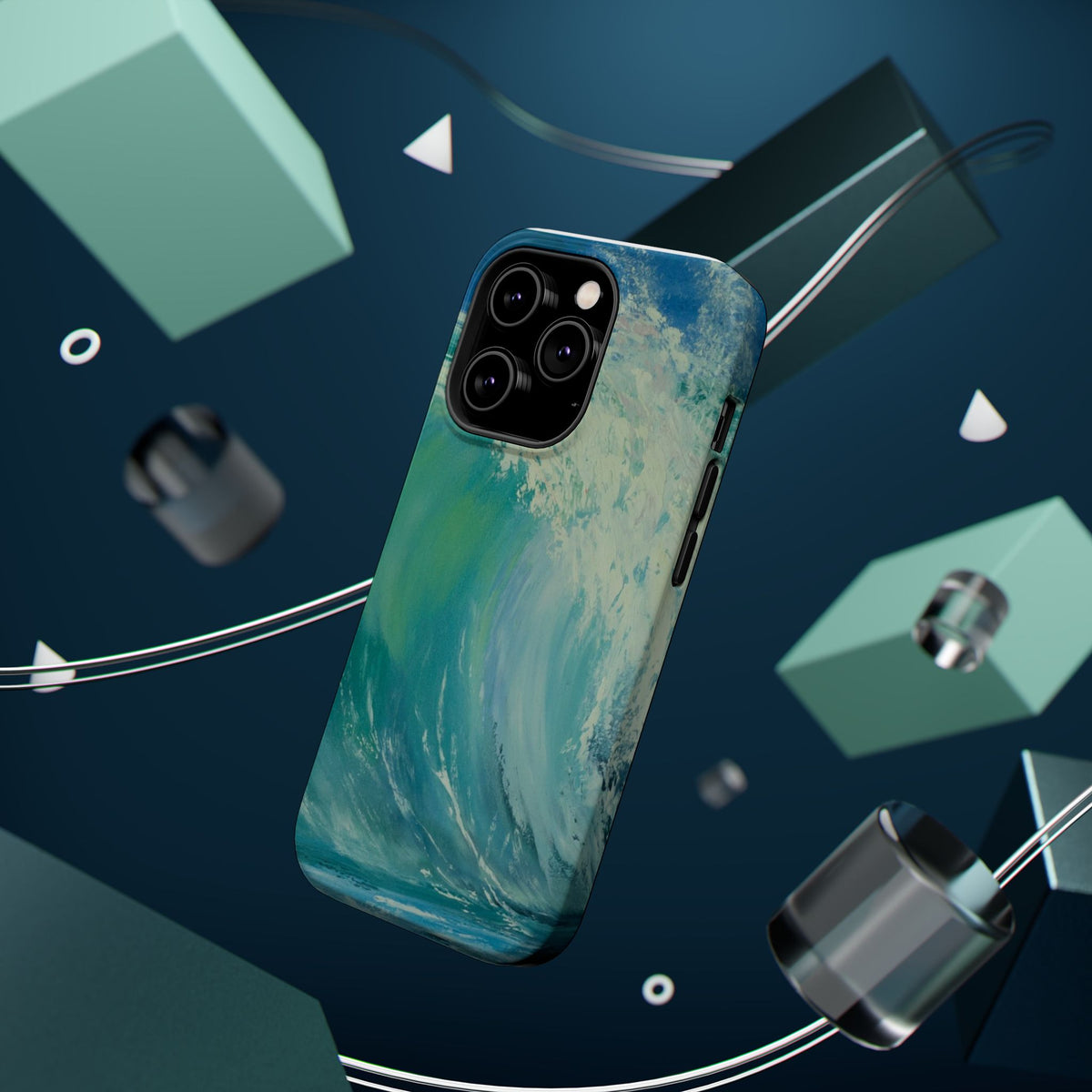 Ocean Wave Phone Case – Coastal Original Painting by Alina Madan Art
