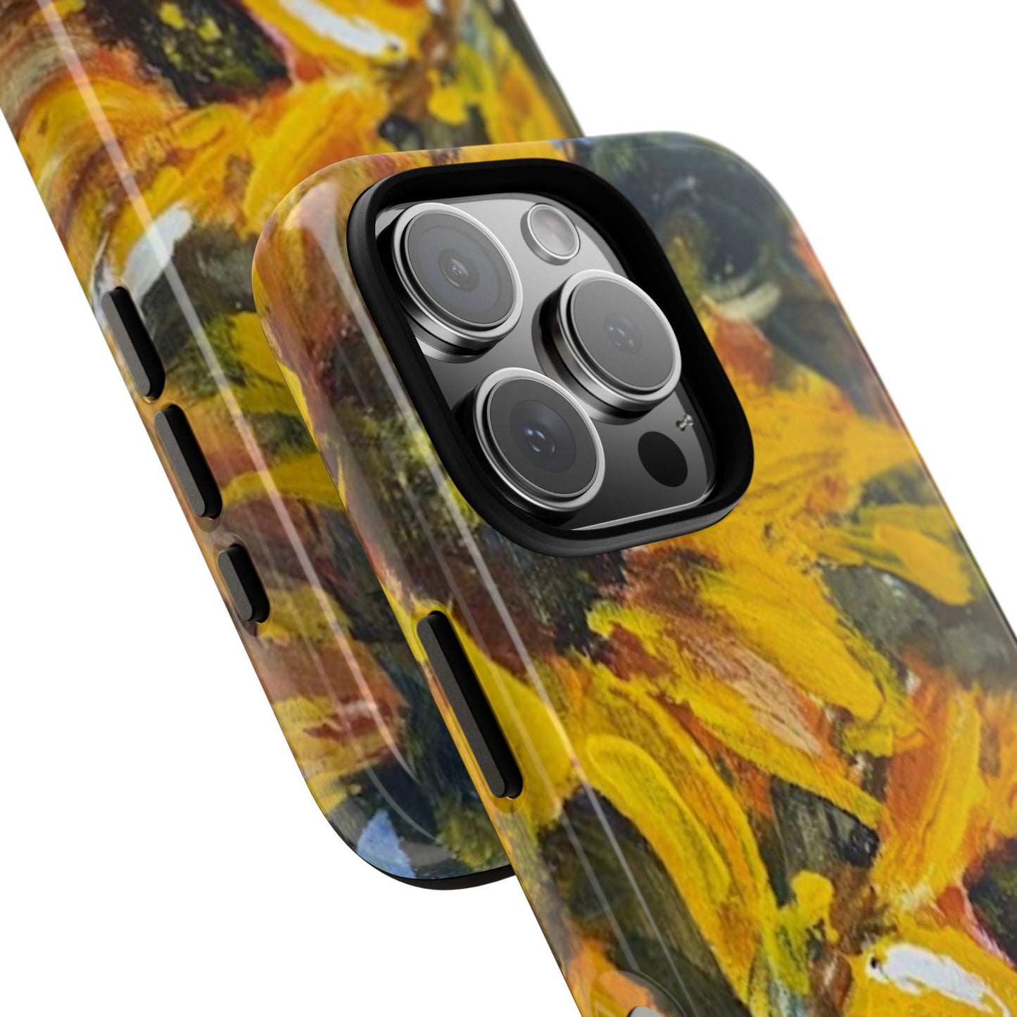Golden Sunflowers Phone Case – Original Floral Art by Alina Madan