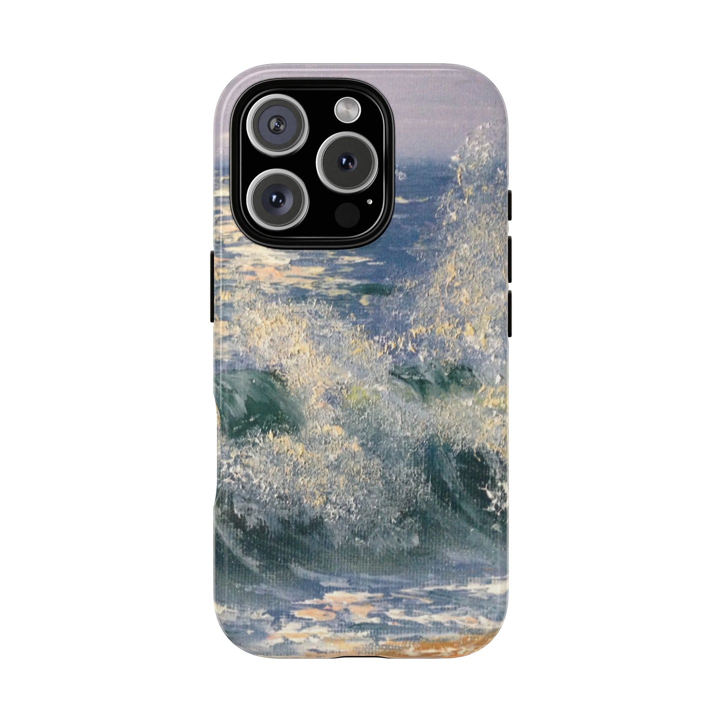 Seafoam Light Waves Phone Case – Original Painting by Alina Madan Art