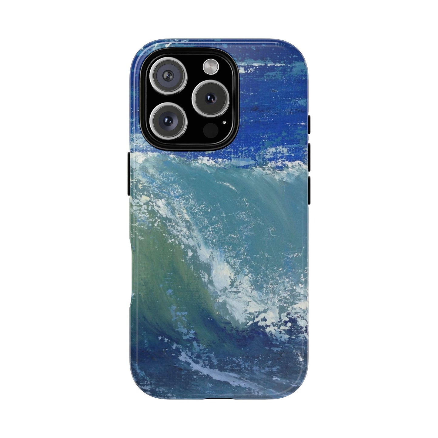 Deep Blue Ocean Wave2 Phone Case – Original Painting by Alina Madan Art