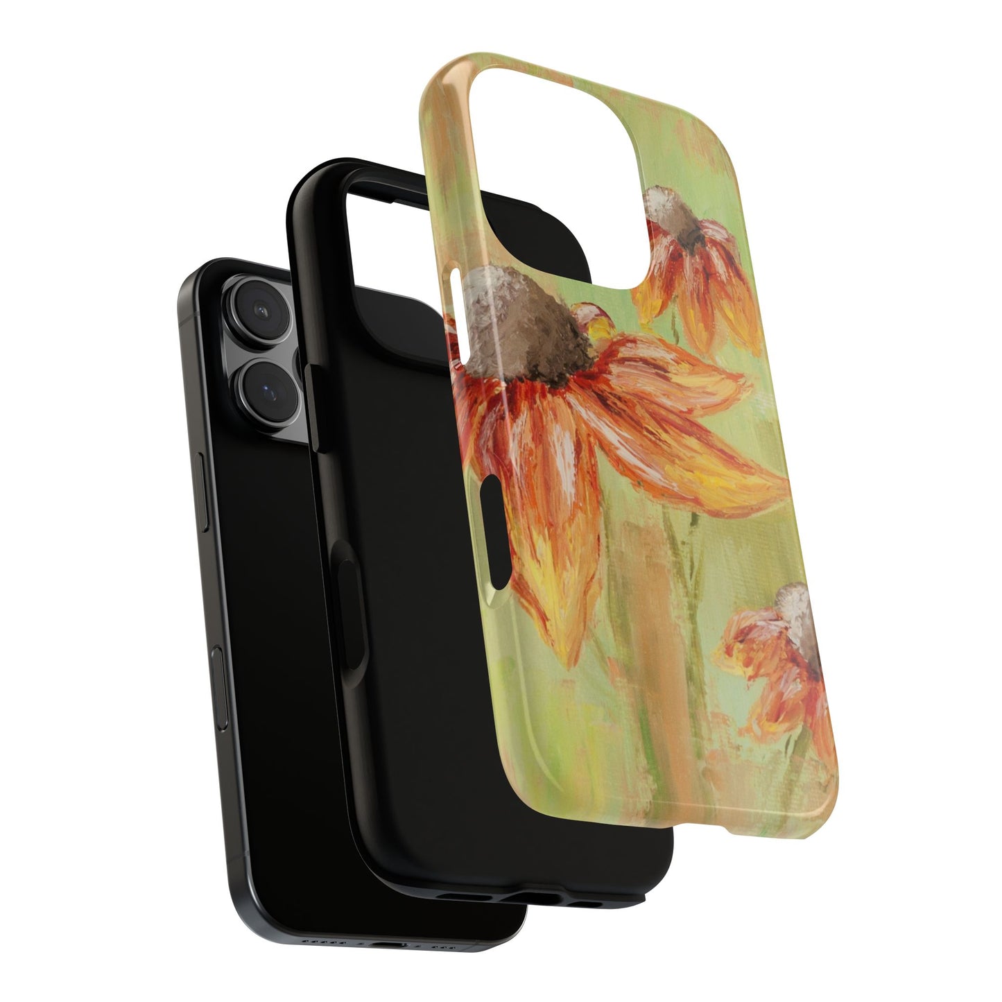 Golden Wildflower Meadow Phone Case – Original Painting by Alina Madan Art