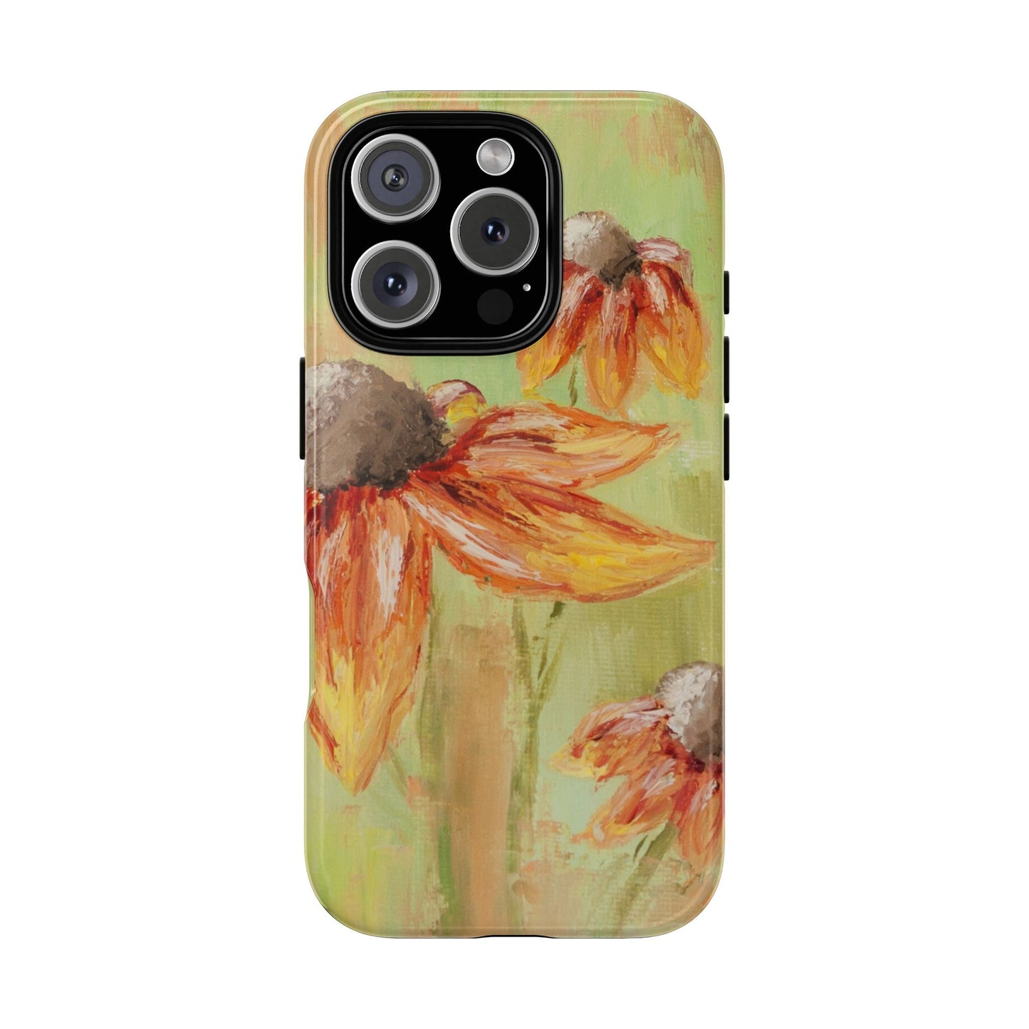Golden Wildflower Meadow Phone Case – Original Painting by Alina Madan Art