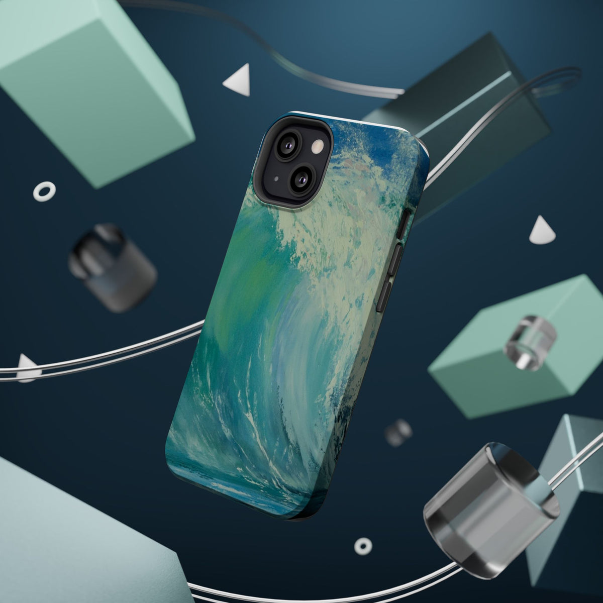 Ocean Wave Phone Case – Coastal Original Painting by Alina Madan Art