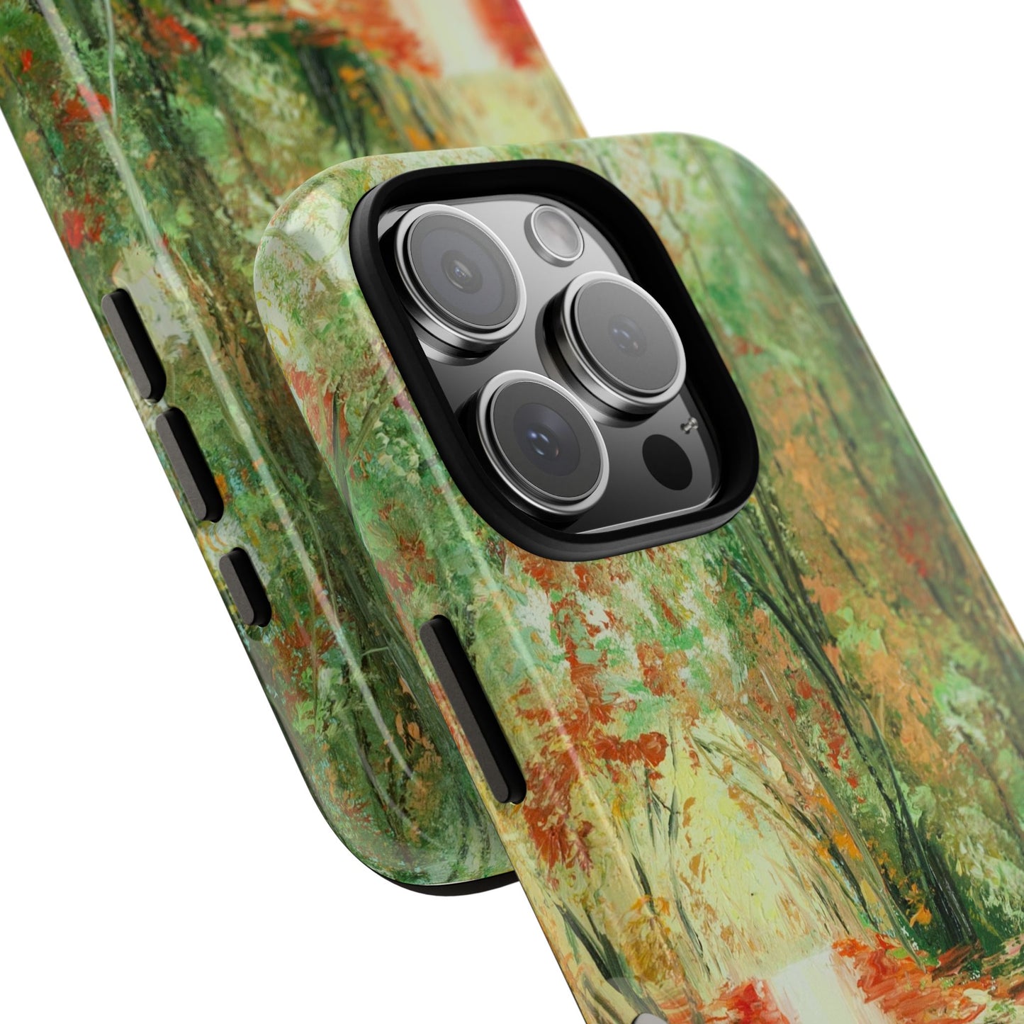 Autumn Forest Reflection Phone Case – Original Landscape Painting by Alina Madan Art