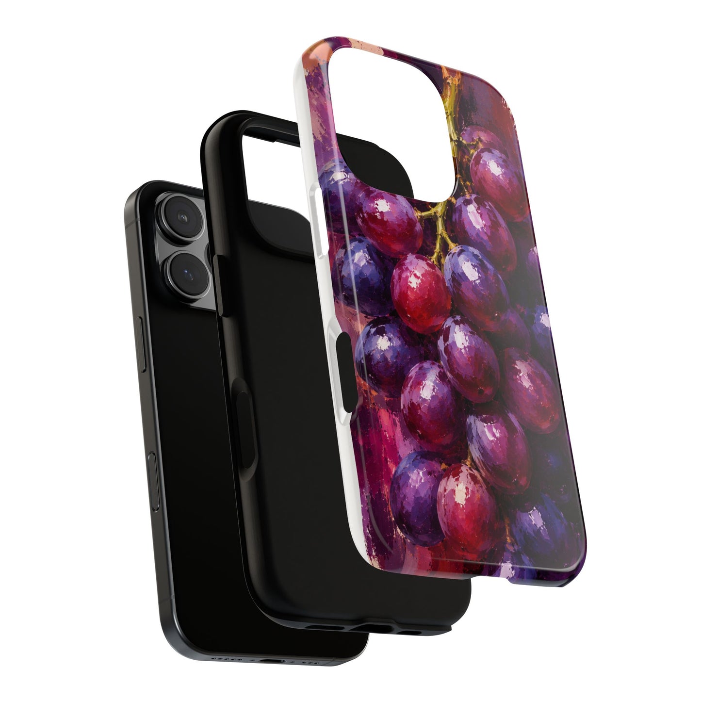 Purple Grape Harvest Phone Case – Original Fruit Painting by Alina Madan Art