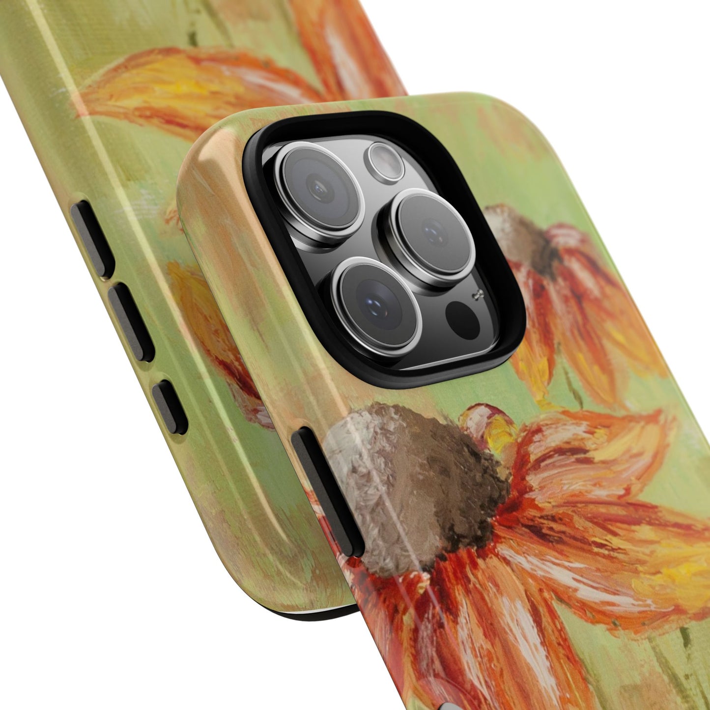 Golden Wildflower Meadow Phone Case – Original Painting by Alina Madan Art