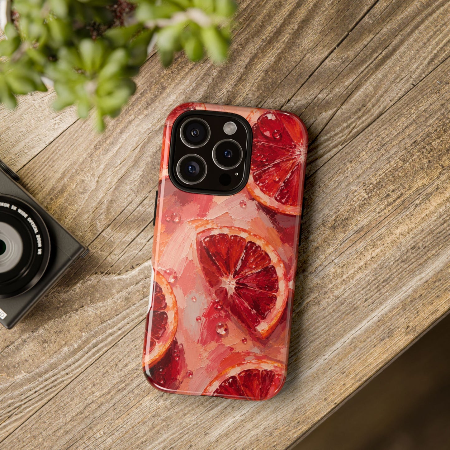 Ruby Citrus Phone Case | Blood Orange Designed by Alina Madan Art