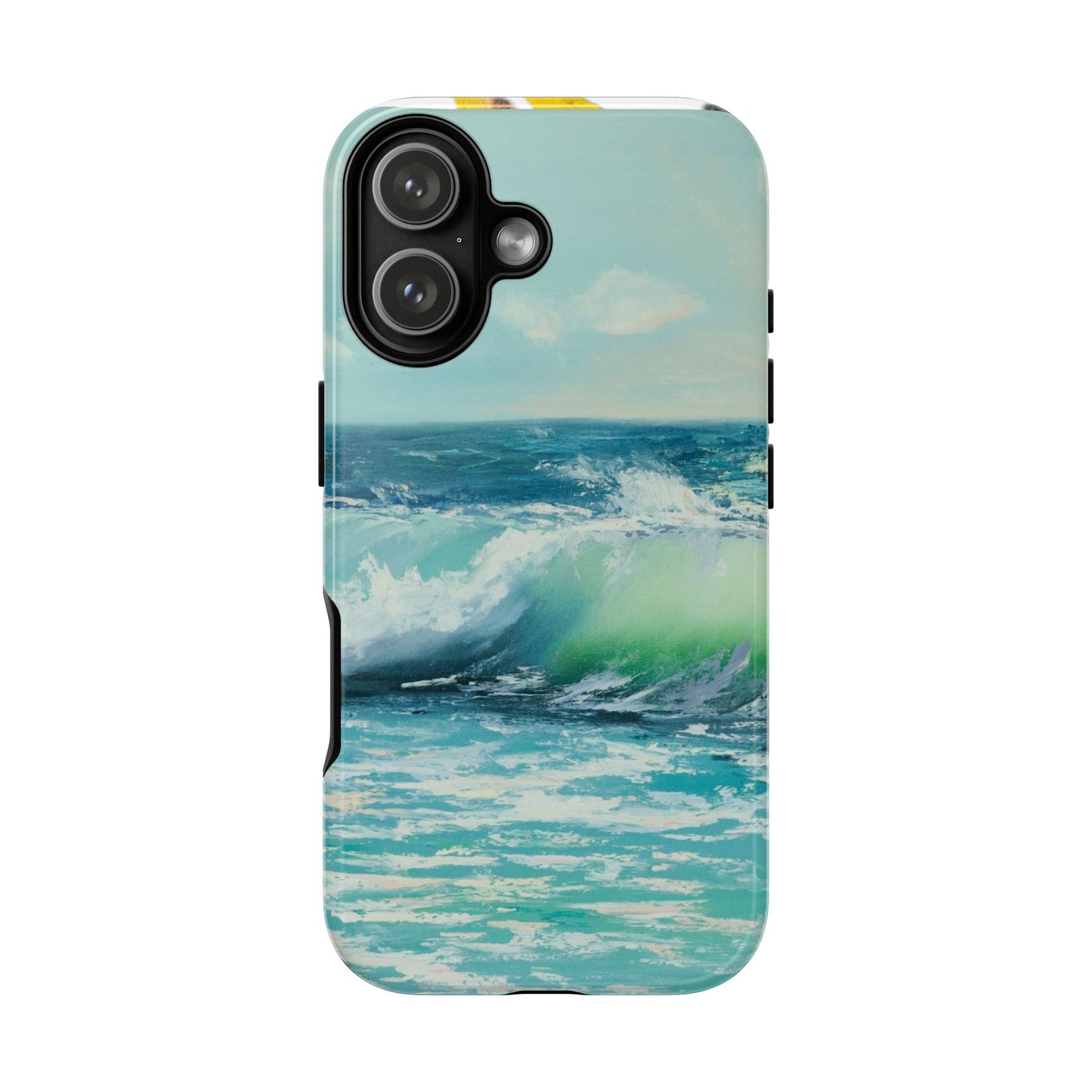 Blue Wave Seascape Phone Case | Ocean Art iPhone Case | Coastal Sky Phone Cover