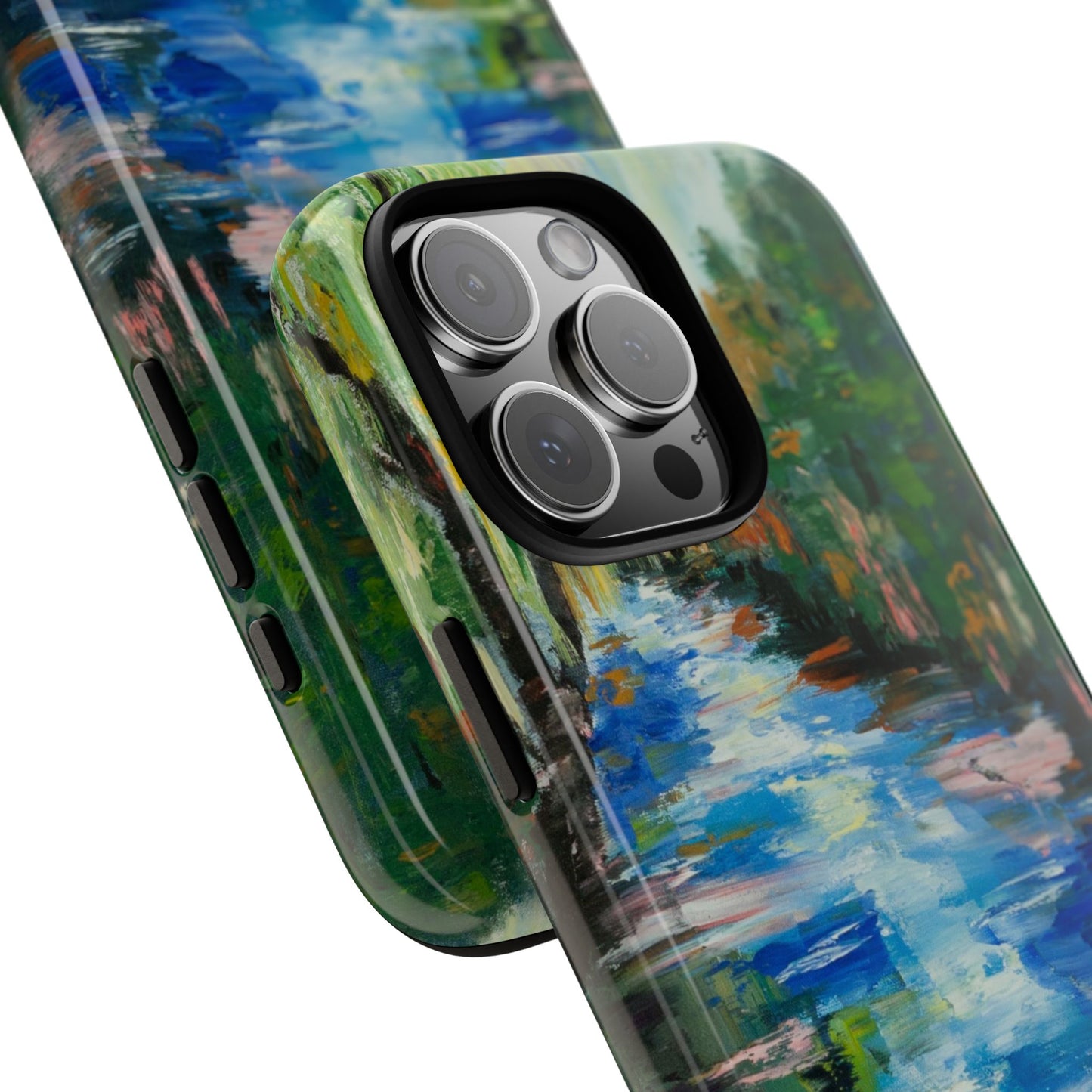 Reflections on the Water Phone Case – Original Painting by Alina Madan Art