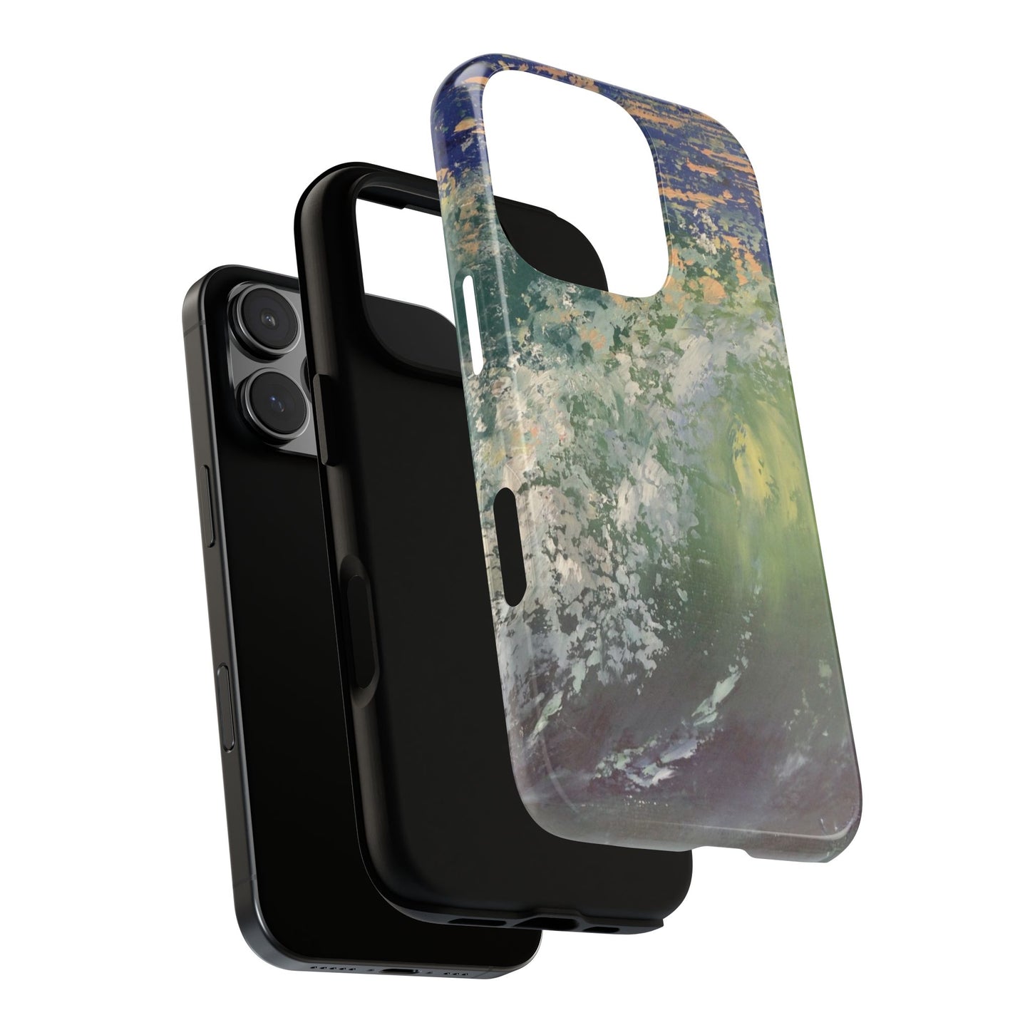 Emerald Ocean Wave Phone Case – Original Painting by Alina Madan Art