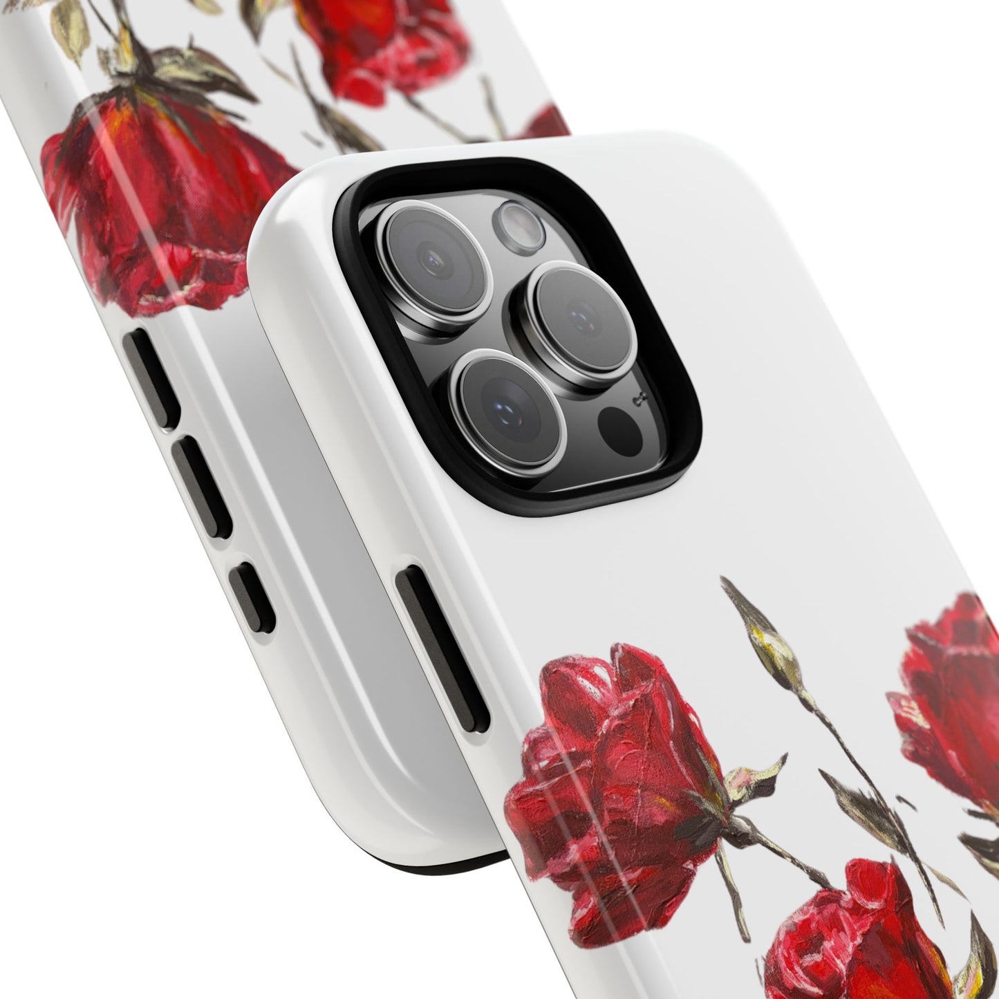 Blooming Red Roses Phone Case | Feminine Floral iPhone Case