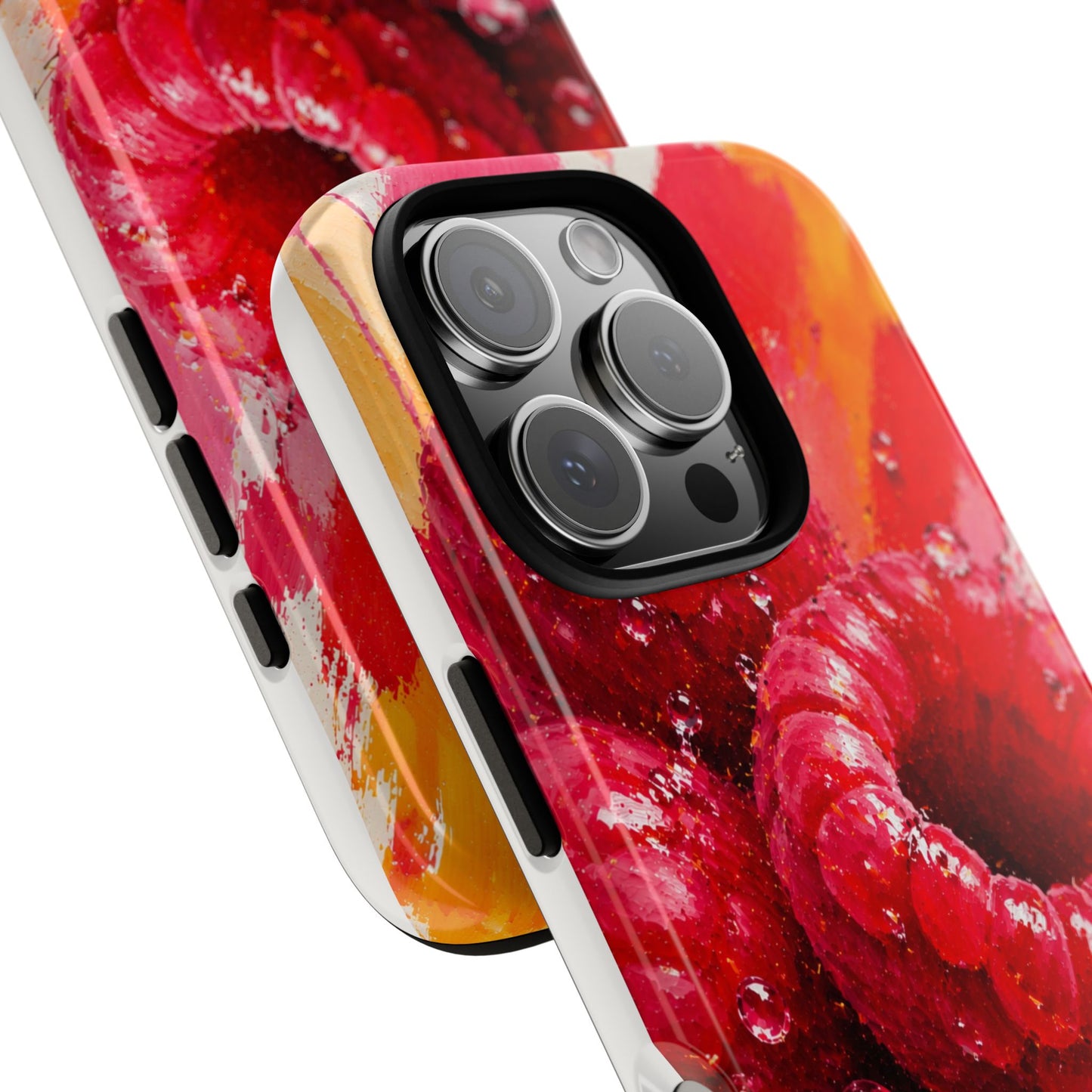 Raspberry Burst Phone Case | Designed by Alina Madan Art