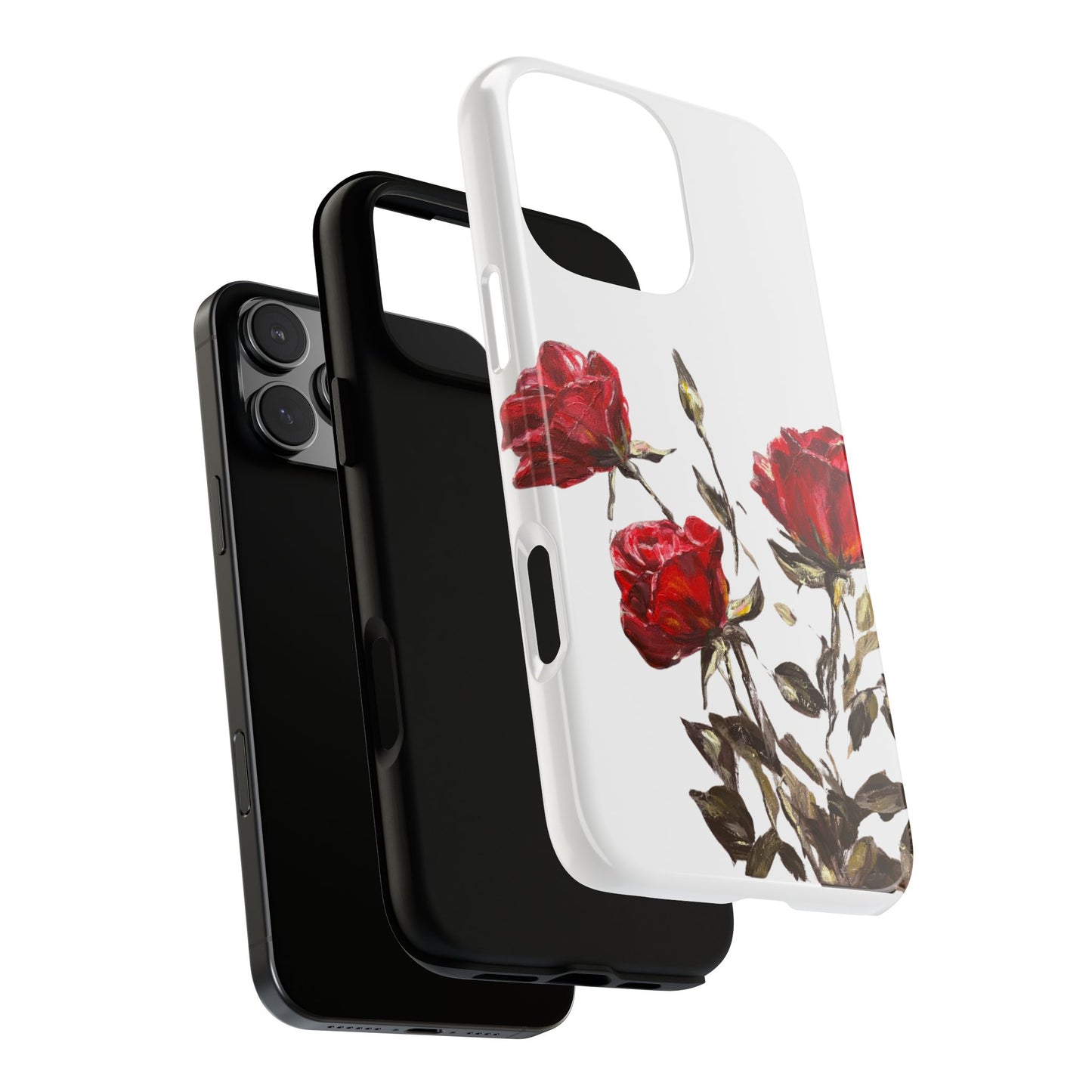 Blooming Red Roses Phone Case | Feminine Floral iPhone Case