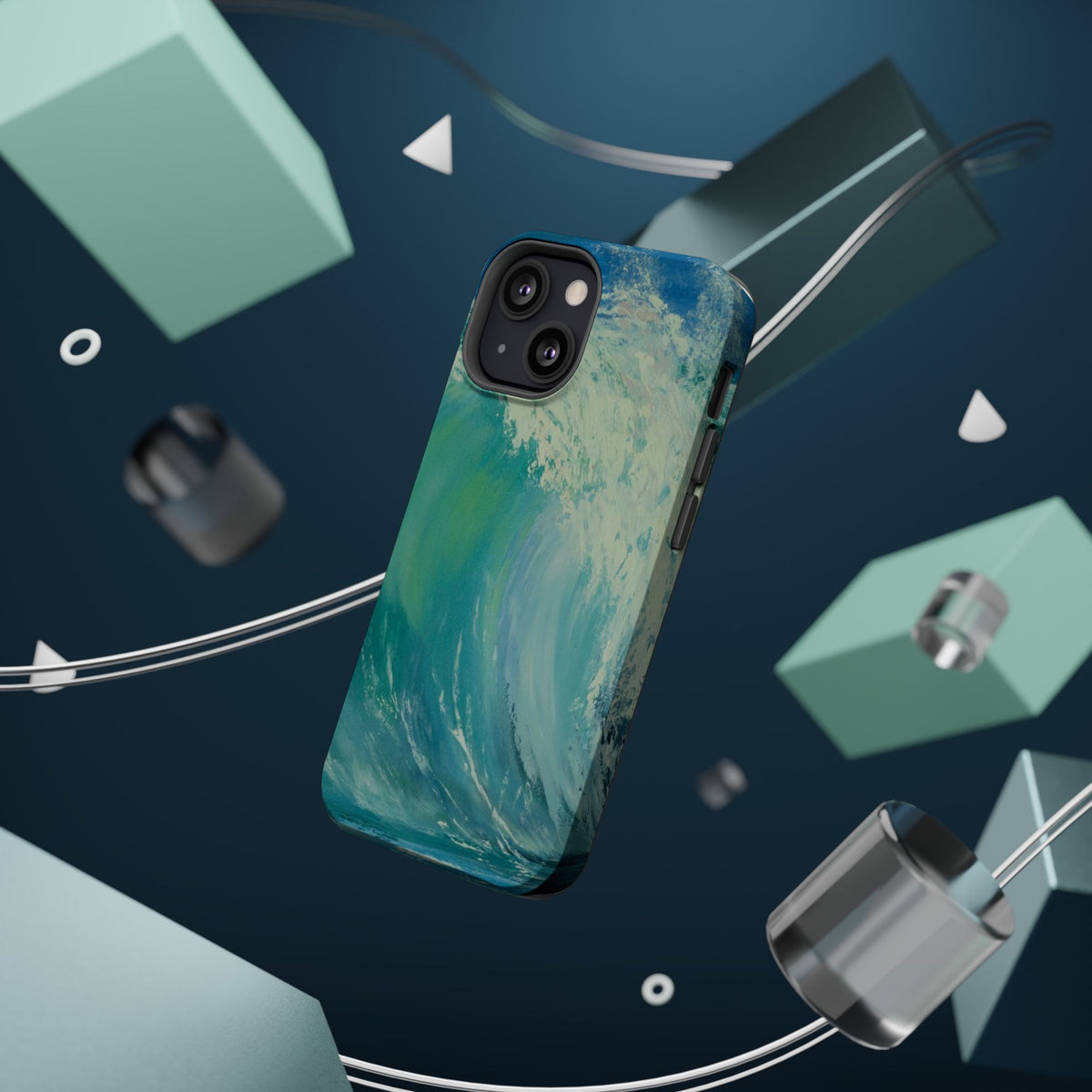 Ocean Wave Phone Case – Coastal Original Painting by Alina Madan Art