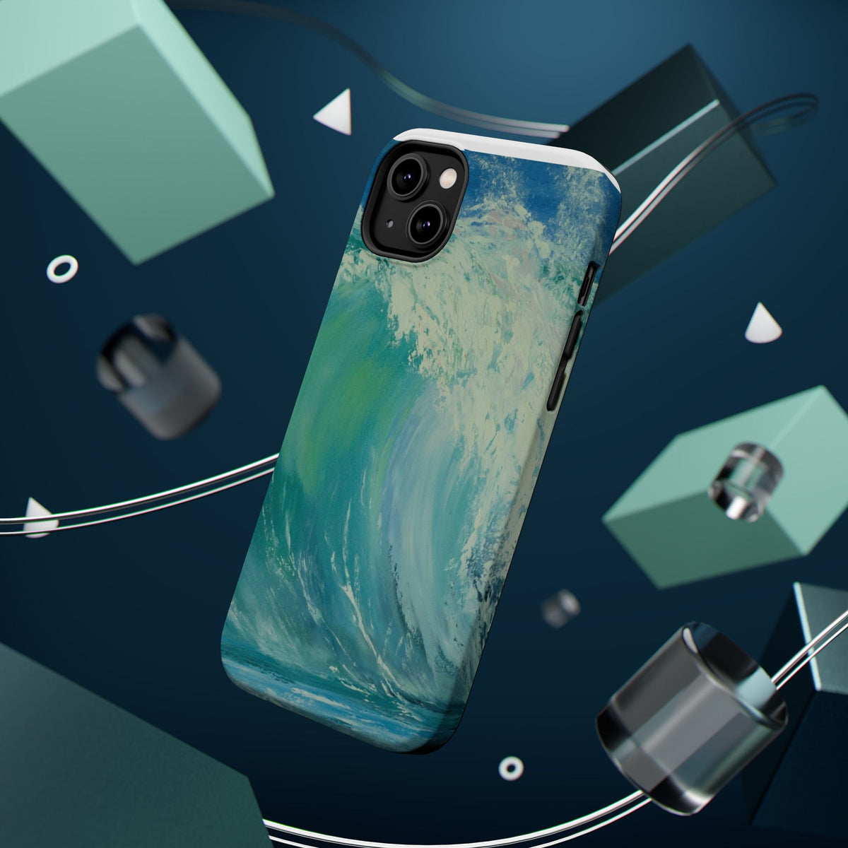 Ocean Wave Phone Case – Coastal Original Painting by Alina Madan Art