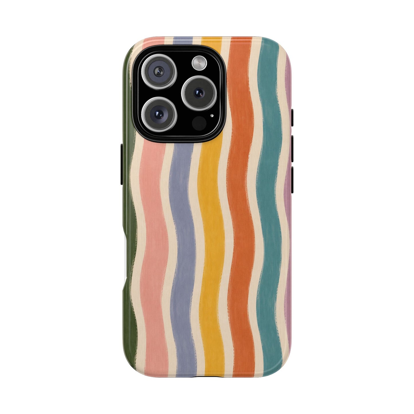 Boho Painterly Stripe Phone Case  | Earth Tone Abstract Stripe, Modern Neutral Artistic Cover