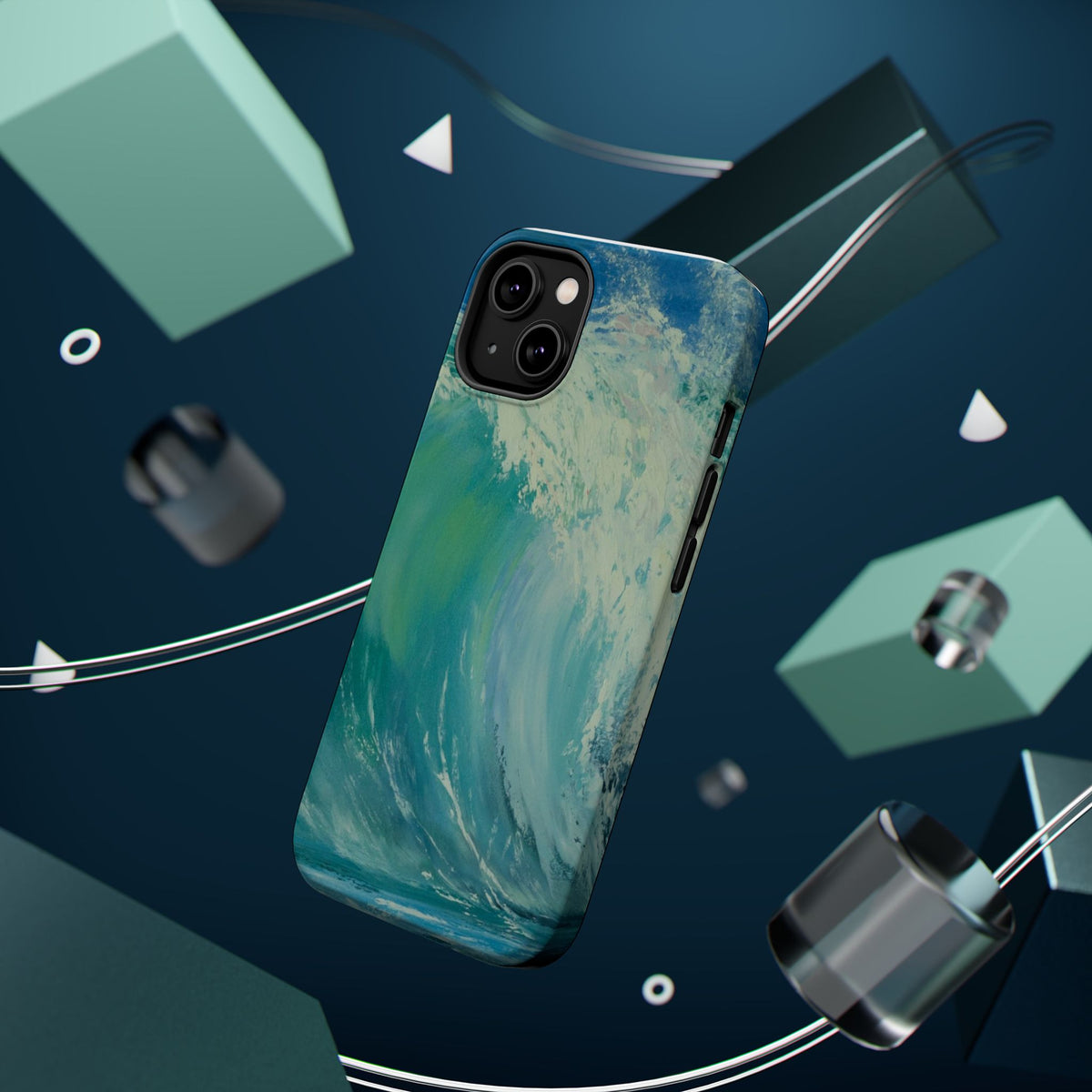 Ocean Wave Phone Case – Coastal Original Painting by Alina Madan Art