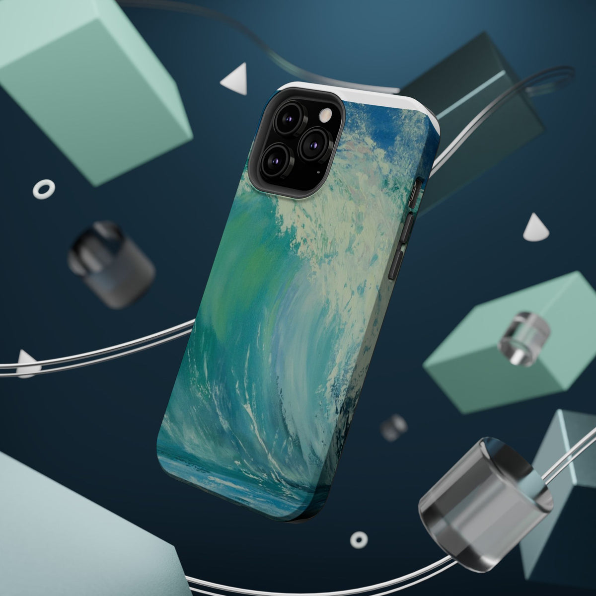Ocean Wave Phone Case – Coastal Original Painting by Alina Madan Art