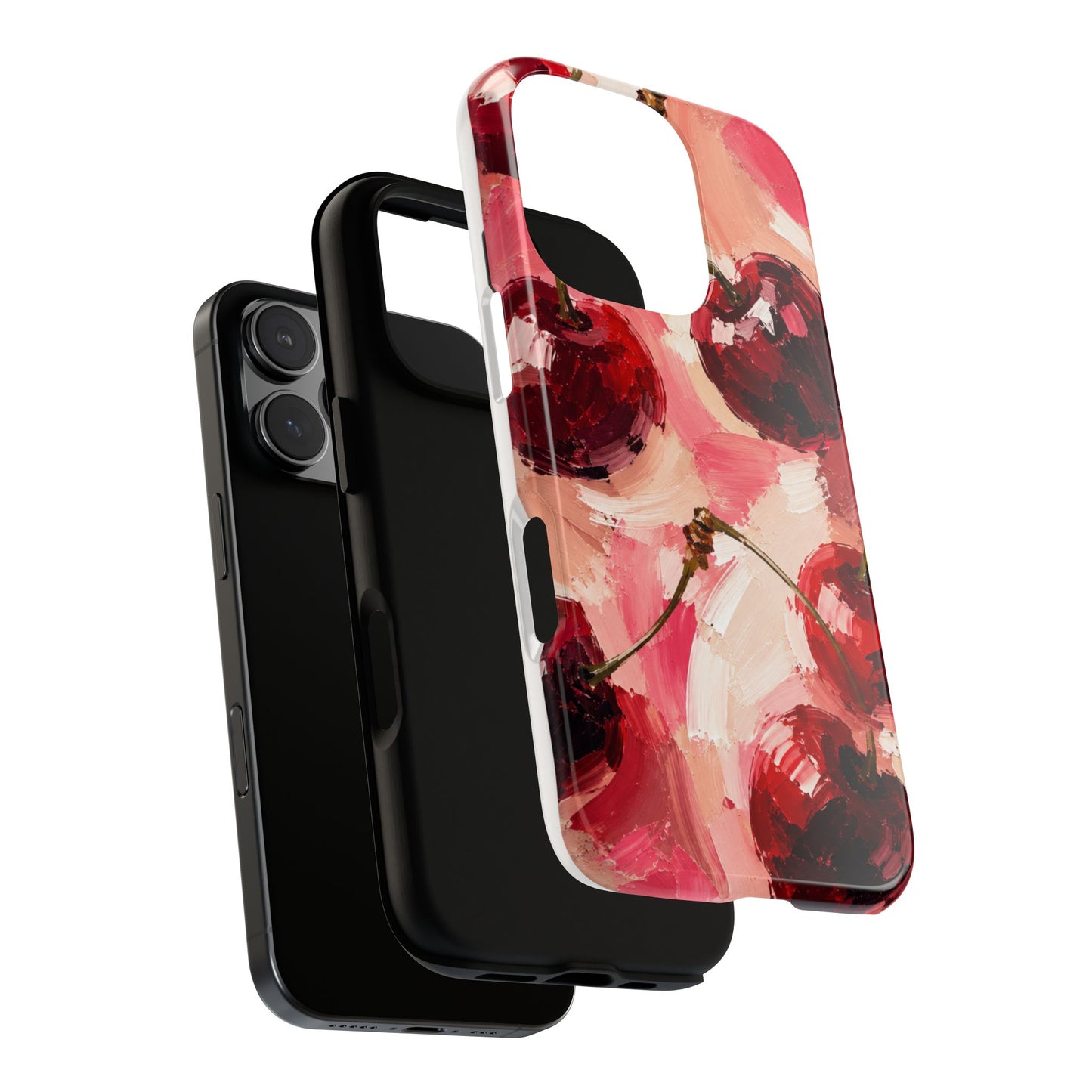Painterly Cherry Phone Case | Designed by Alina Madan Art