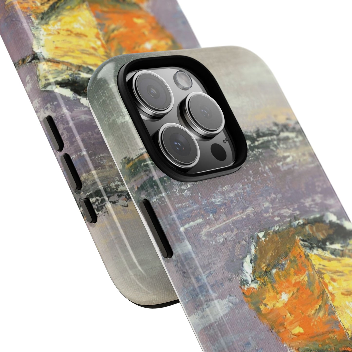 Golden Rowboat Reflection Phone Case – Original Painting by Alina Madan Art