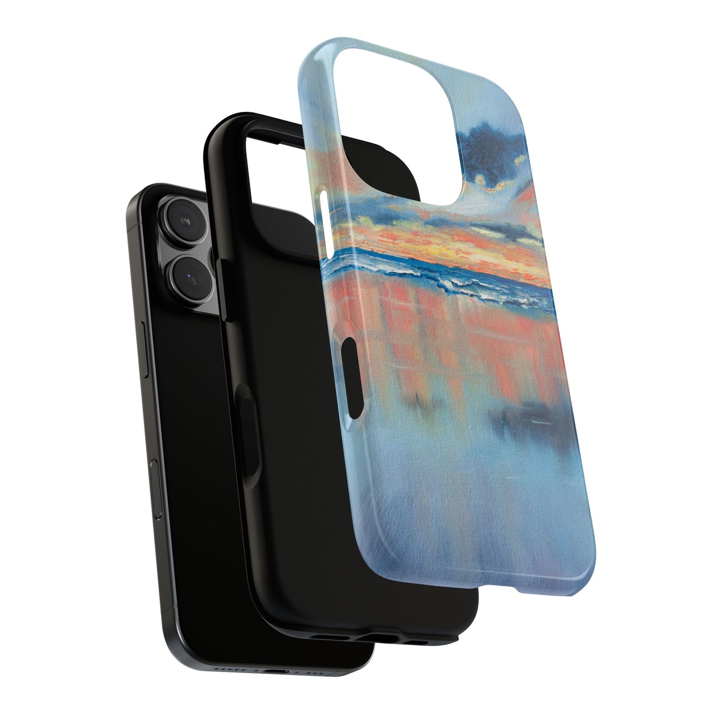 Pastel Ocean Reflection Phone Case – Original Sunset Seascape by Alina Madan Art