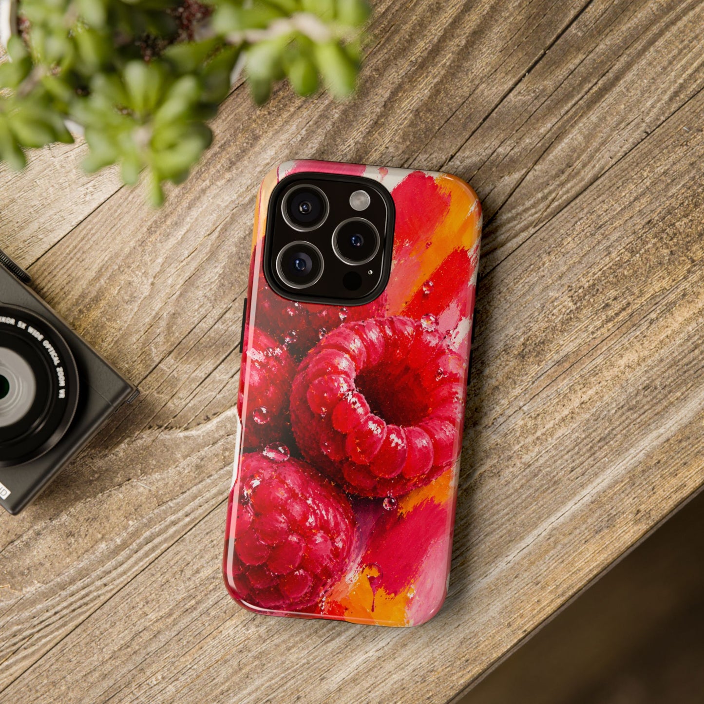 Raspberry Burst Phone Case | Designed by Alina Madan Art