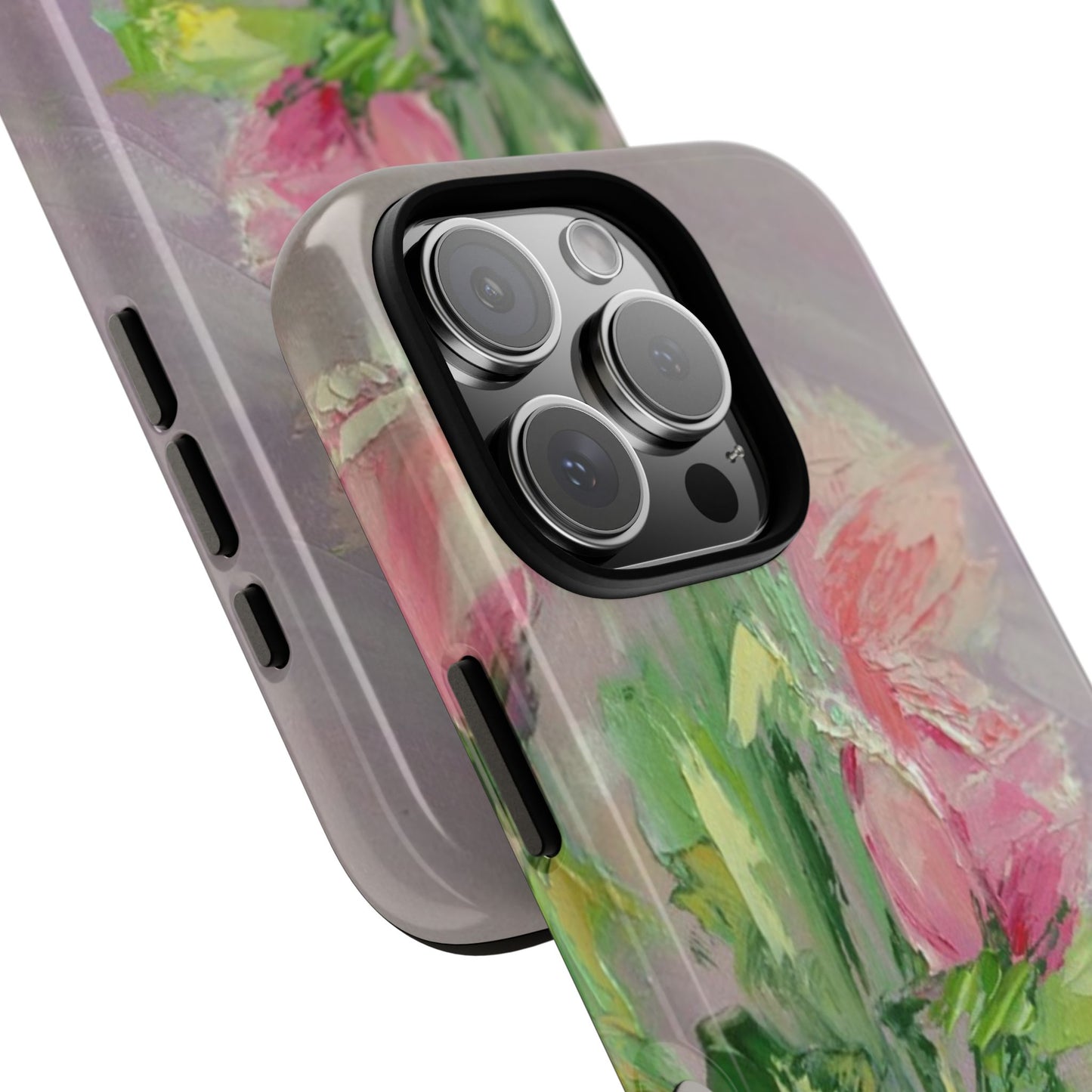 Soft Pink Floral Impression Phone Case – Original Painting by Alina Madan Art