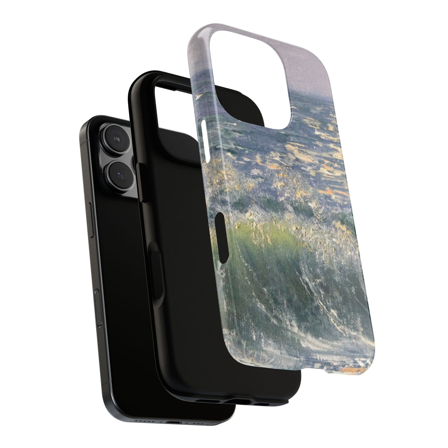 Seafoam Light Waves Phone Case – Original Painting by Alina Madan Art