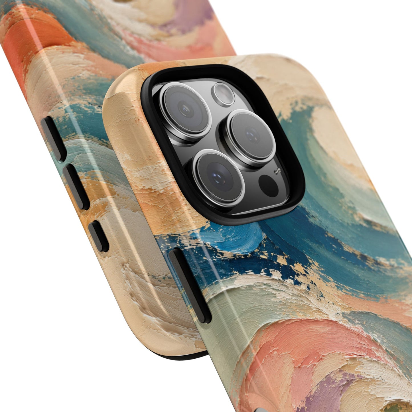 Coastal Abstract Waves Phone Case – Designed by Alina Madan Art