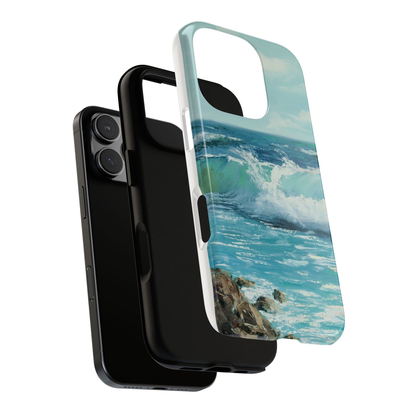 Turquoise Ocean Waves Phone Case – Original Painting by Alina Madan Art